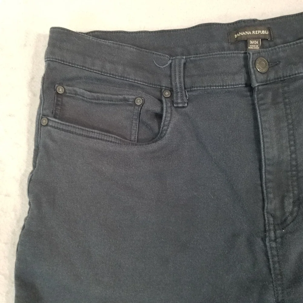 Banana Republic jeans men's 36x32 slim straight blue stretch denim pants